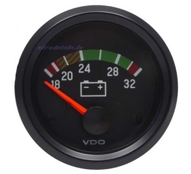 VDO Voltmeter Gauge 18-32V